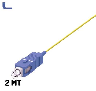 cavo Pigtail ottico OS2 09/125 SC Tight Buffer 2mt giallo *021