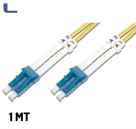 cavo fibra ottica monomodale 9-125 LC-LC 1mt giallo *021