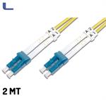 cavo fibra ottica monomodale 9-125 LC-LC 2mt giallo *021