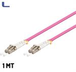 cavo fibra ottica multimodale OM4 50-125 LC-LC 1mt viola *021