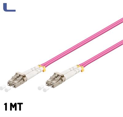 cavo fibra ottica multimodale OM4 50-125 LC-LC 1mt viola *021