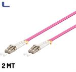 cavo fibra ottica multimodale OM4 50-125 LC-LC 2mt viola *021