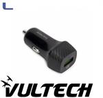 alimentatore da auto 1xUSB-A 18w nero vultech