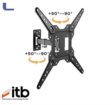 braccio supporto a muro snodabile monitor tv 23/55 itb *346