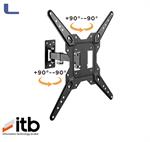 braccio supporto a muro snodabile monitor tv 23/55 itb *346