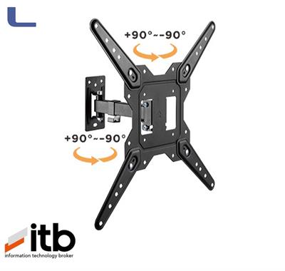 braccio supporto a muro snodabile monitor tv 23/55 itb *346
