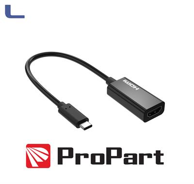 adattatore usb type C maschio - hdmi f 15cm propart *491