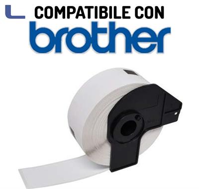 etichette a rotolo 24mm 1000 etich. compatibili con brother* 572