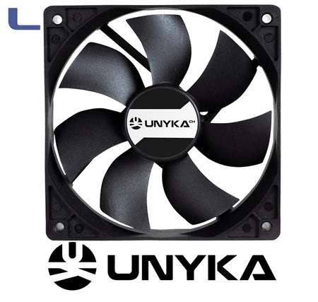 ventola 80x80x25  12v connettore 4poli unyka * 572