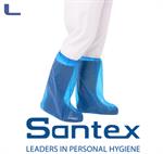 Copriscarpe Santex in polietilene 40 micron blu conf. 50 pz