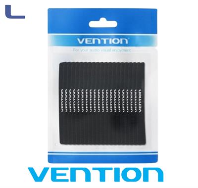 Confezione da 20 strisce organizer Nere  Vention *572