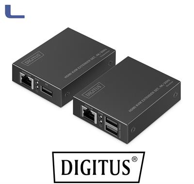 Set di estensori KVM HDMI  4K/30Hz digitus nero  *215