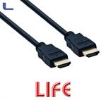cavo hdmi 4k alta velocità a maschio - a maschio 1 mt life *107
