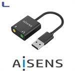 adattatore audio usb-2xjack 3.5 audio 48KHz 10cm aisens *572