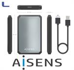 box esterno per hdd sata 2.5 usb 3.2 gen1 grigio aisens *572