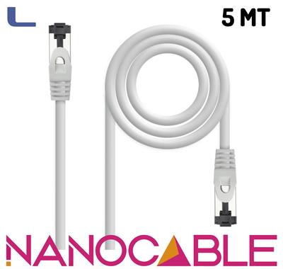 cavo patch cat 8 rame sstp 5mt nanocable LSZH grigio *572