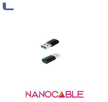 adattatore da USB-A maschio a USB-C femmina nanocable *572