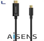 adattatore usb type C maschio - hdmi m 1.80M black aisens *572