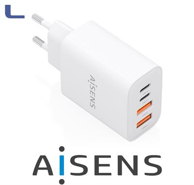 alimentatore spina italiana 32w GaN 2 type c 2 usb a aisens *572