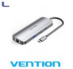 docking station type C hdmi 4k lan 3 usb3.0 lettore sd vention