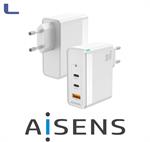 alimentatore spina italiana 100w GaN 2xtype c+1usb a aisens *572