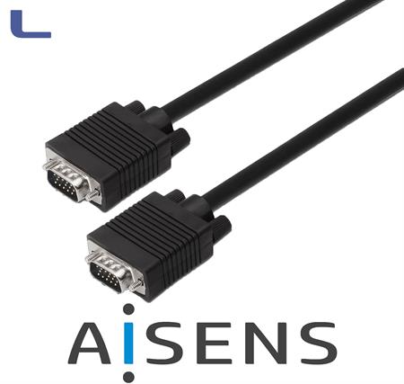 cavo monitor vga 5 mt m/m black aisens*572