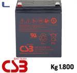 batteria al piombo 12v 5.1ah csb faston grande*329