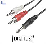 cavo stereo jack 3.5masch/2rca masch 2.50mt digitus *215