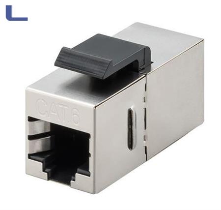 accoppiatore modulare cat.6e 2xRJ45 da pannello *021