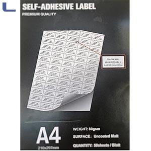 carta adesiva matt pretagliata 40x20 80gr A4 50fogli 65etichette - Carta  inkjet - Linker Accessories - Distribuzione ingrosso toner cartucce  informatica hardware misterbianco catania sicilia