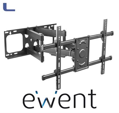 braccio supporto a muro snodabile x monitortv 37/80 ewent *021