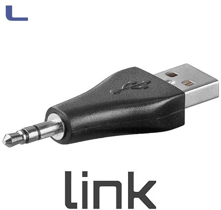 adattatore compatto usb 2.0 maschio - jack 3.5 maschio *215 - Adattatori  USB - Linker Accessories - Distribuzione ingrosso toner cartucce  informatica hardware misterbianco catania sicilia