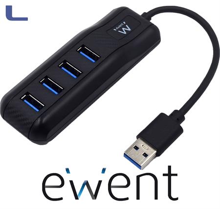 hub usb 3.1 4 porte black ewent *021