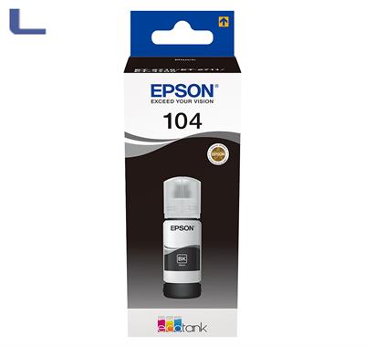 flacone epson 65ml ecotank 104 black *567