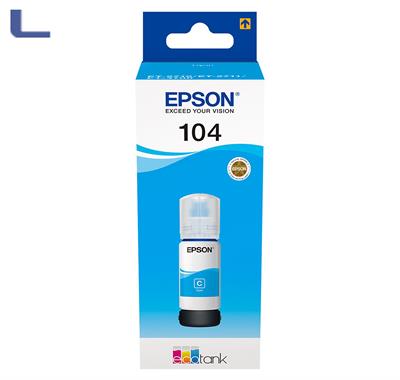 flacone epson 65ml ecotank 104 ciano C13T00P240
