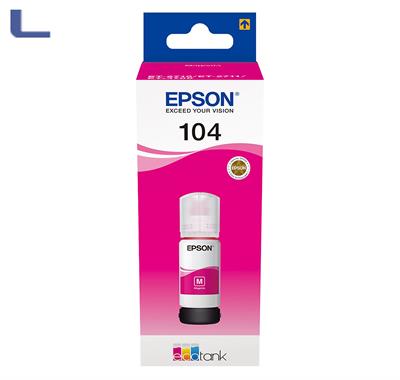 flacone epson 65ml ecotank 104 magenta C13T00P340