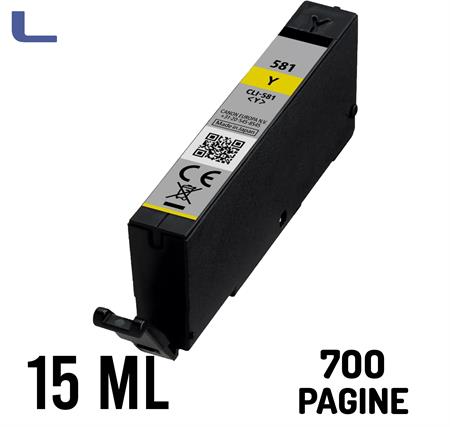 canon compatibile cli-581y xxl tr7500 ts6100 6150 yellow