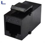 accoppiatore modulare cat.6e 2xRJ45 black da pannello *021