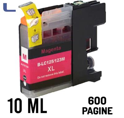 brother compatibile lc123 magenta mfc-j4410 j4510 dcp-j132 j152