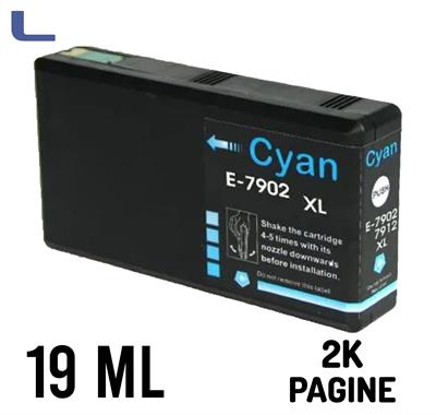 epson compatibile wf4630 4640 5110 ciano xl t7902 t7912