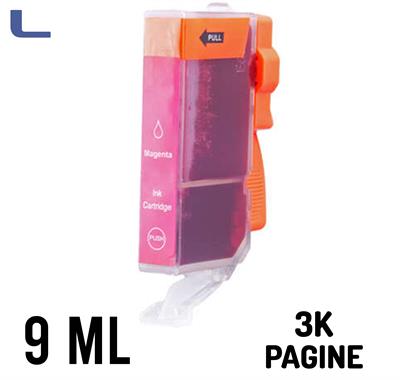 canon compatibile cli-521 mp540 620 980 ip3600 4600 magenta 10ml