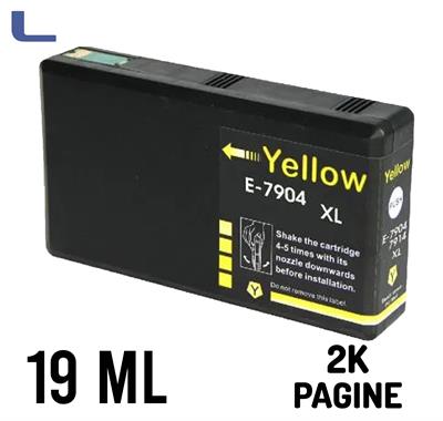 epson compatibile wf4630 4640 5110 yellow xl t7904 t7914