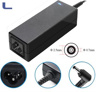 alimentatore 40w 19V 2.1A per asus 0.7/2.5mm no cavo alim *523