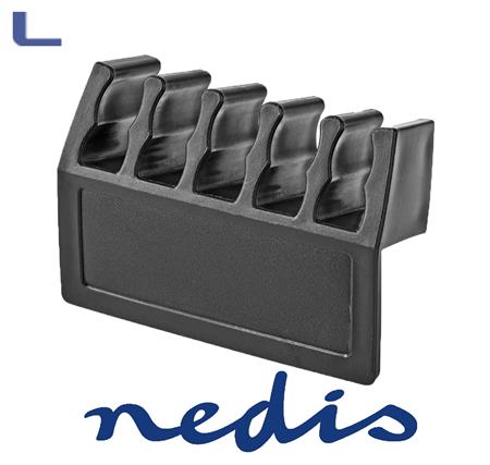 clip organizza cavi 5 slot conf. 2pz nedis *622