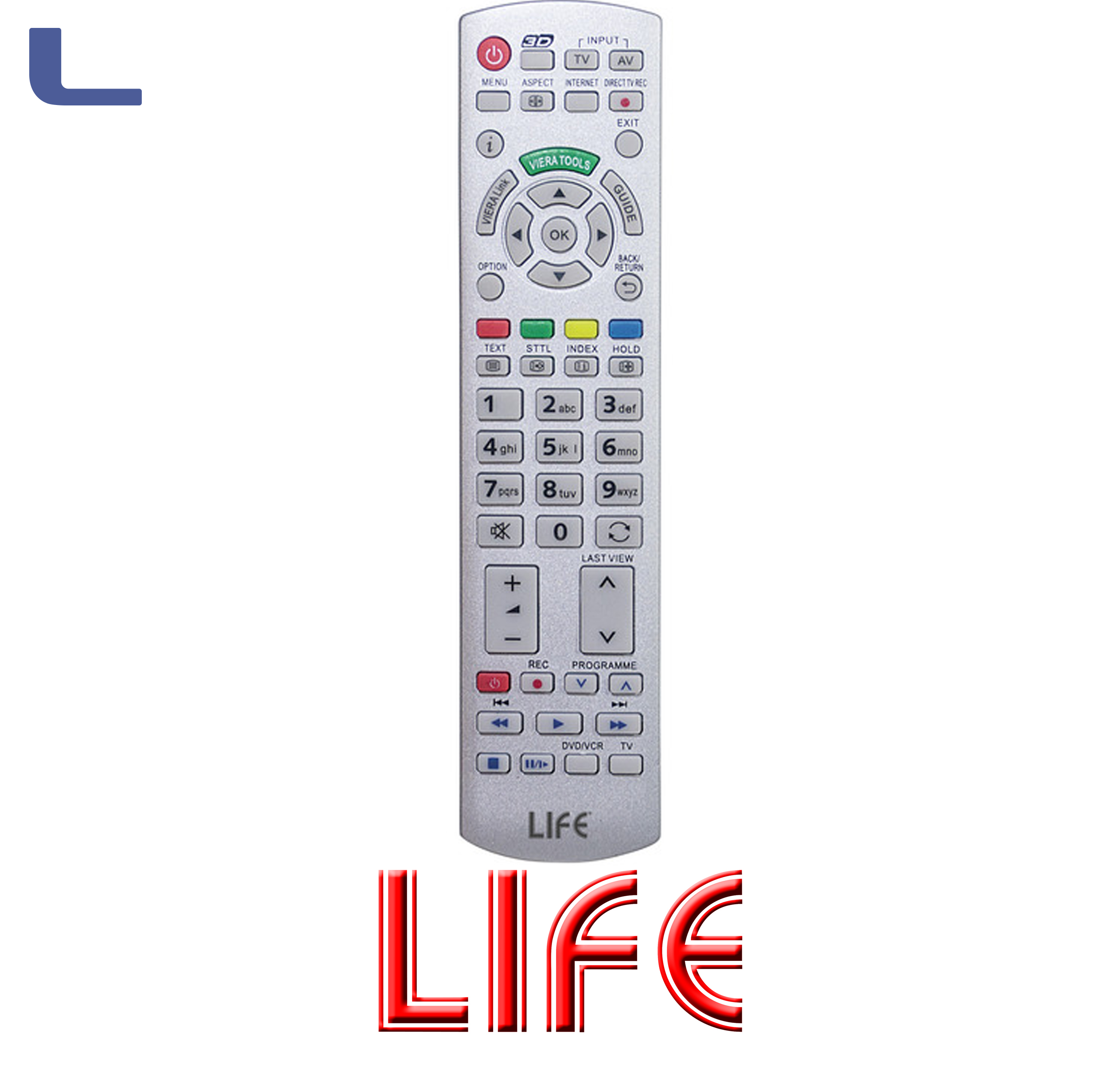 telecomando compatibile per tv panasonic pronto all'uso *107