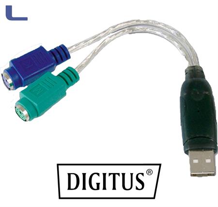 adattatore usb/2x ps2 (tastiera+mouse) digitus *215