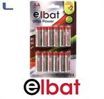 10batterie stilo aa alkaline 1.5v elbat + 2gratis *572