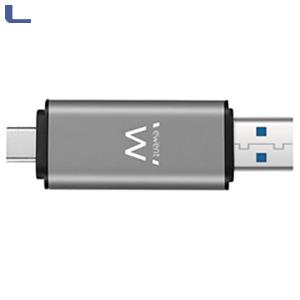 card reader stick sd/micro sd usb 3.1 usb A/type C ewent *021