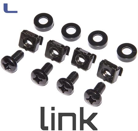 set 50 viti e dadi colore nero per montaggio ripiani rack *215