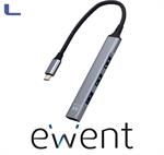 hub slim usb type c 3.2 4 porte usb 3.2 grey ewent *021